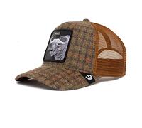 Goorin Bros. The Farm Plaid Collection Unisex verstellbare Trucker-Kappe, Olive Hardwood, Einheitsgröße