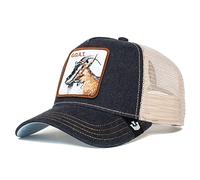 Goorin Bros. The Farm Trucker-Kappe aus Netzstoff für Damen und Herren, The Goat Ziege Charcoal, Einheitsgröße