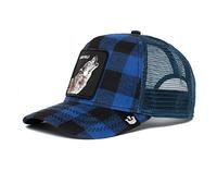 Goorin Bros. Trucker Cap Code Blue Lone Wolf Blue Blau Schwarz, Size:OneSize