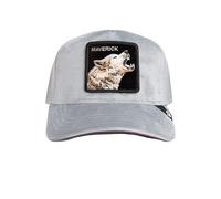 Goorin Bros. Velour Wolf Trucker Cap Basecap Baseballcap Truckercap Meshcap Damen/Herren - Snapback, mit Schirm Frühling-Sommer Herbst-Winter Frühjahr Sommer Herbst Winter - One Size grau