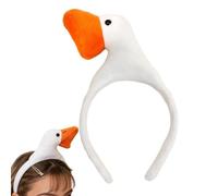 Goose Style Spa Headband - Plush Cartoon Face Wash Hair Holder Band, Comfortable Stretch Fit Design, Sweat Absorbent Cleaning Accessory Structure, Lightweight Skin Care Tool | Home Skincare Rituals