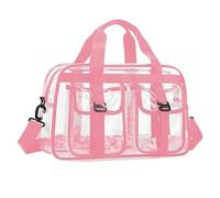 GOOTHDY Durchsichtige Sport Reisetasche aus PVC, geräumige Organizer für Fitnessstudio, Schwimmbad, Reisen, Abenteuer, mit Schultergurt, Mehrzweck Umhängetasche aus PVC