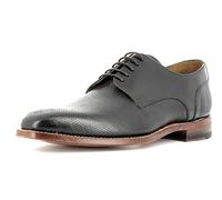 Gordon & Bros Herrenschuhe Milan 4374 Klassischer rahmengenähter Schnürhalbschuh mit Derbyschnürung und feiner Lochverzierung für Anzug, Business und Freizeit schwarz (Black), EU 40
