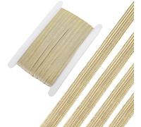 GORGECRAFT 24 Yards Goldenes Gummiband 10mm Breit Glitzerndes Metallband Flaches Elastisches Band Geflochtenes Stretchband Elastizität Gestricktes Gummiband Gurtband Kleidungsstück Zum Nähen Basteln