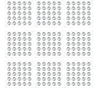 GORGECRAFT 250Stk Crystal ab Selbstklebender Acryl-Strass-Aufkleber 10mm Rund Aus Kunststoff Für Das Gesicht Zum Aufkleben Auf Körper Augen Haare Juwelen Für DIY-Karten Make-Up Kleidung Schuhe Taschen