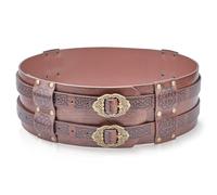 GORGECRAFT Breiter Ledergürtel Für Die Wikinger Antik Bronze Gothic Renaissance Rüstung Mittelalterliches Ritterkorsett Geprägtes Taillenkorsett Beutelgürtel Für Retro Tasche Cosplay Kostüm