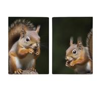 Gorilla in The Grass Reisepasshülle, Reisepasshülle, PU-Leder, schlanke Kartenhülle für Damen und Herren, Lederhalter, Reiseutensilien, Eichhörnchen-Tier, 20.3x13.8cm