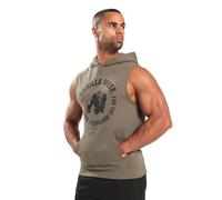 Gorilla Wear Ärmelloser Kapuzenpullover Marshall - Armeegrün - Größe M