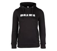 Gorilla Wear - Charlotte Hoodie - Schwarz - Bodybuilding Sport Freizeit Alltag leicht bequem mit Logo Aufdruck aus Baumwolle und Polyester optimale Bewegungsfreiheit, XS