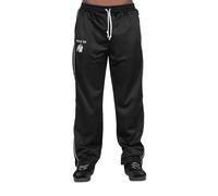 Gorilla Wear - Functional Mesh Pants - Schwarz/Grün - Bodybuilding Sport Alltag Freizeit mit Logo Aufdruck leicht und bequem für optimale Bewegung aus Polyester, S-M