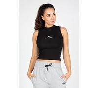 Gorilla Wear - Livonia Crop Top - Schwarz - Bodybuilding Sport Alltag Freizeit mit Logo Aufdruck leicht und bequem für optimale Bewegung aus Baumwolle Elasthan, XS