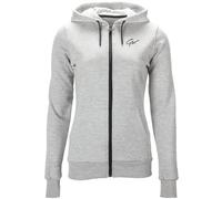 Gorilla Wear Pixley Zipped Hoodie - grau - leicht funktionell Oberteil Pullover mit Logo Reissverschluss zum Sport Alltag Freizeit Workout Training bequem atmungsaktiv aus Baumwolle Polyester, M