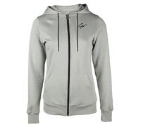 Gorilla Wear Pixley Zipped Hoodie - hellgrün - leicht funktionell Oberteil Pullover mit Logo Reissverschluss zum Sport Alltag Freizeit Workout Training bequem atmungsaktiv aus Baumwolle Polyester, XS