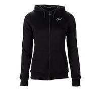 Gorilla Wear Pixley Zipped Hoodie - schwarz - leicht funktionell Oberteil Pullover mit Logo Reissverschluss zum Sport Alltag Freizeit Workout Training bequem atmungsaktiv aus Baumwolle Polyester, M