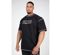 Gorilla Wear Saginaw Oversized T-Shirt Bodybuilding T-Shirt Old School Fitness Baumwolle Übergroße (DE/NL/SE/PL, Alphanumerisch, L, Große Größen, Tall, Schwarz)