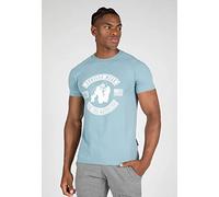 Gorilla Wear - Tulsa T-Shirt - Blau - Bodybuilding Sport Alltag Freizeit mit Logo Aufdruck leicht und bequem für optimale Bewegung aus Baumwolle, 3XL