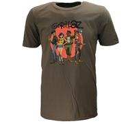 Gorillaz Group Circle Rise T-Shirt - Offizielles Merchandise XL Grau