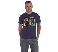 Gorillaz T Shirt Humanz Band Logo Nue offiziell Herren Navy Blau XXL
