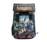 GORMITI The New Era - erweiterbarer Rucksack mit Rückenteil Comfort Back und austauschbaren Grafiken, Front- und Innentasche, gepolsterte Schultergurte, Maße: 29 x 40 x 13 (+9) cm, Liter 15/25