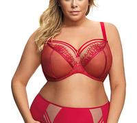 Gorsenia Damen Soft BH Softschale Bügel Große Größen K496 Paradise, Rot,85J