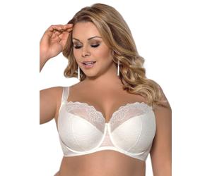 Gorsenia Halbschalen-BH in Creme - Größe 80D | Damen Bhs