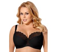 Gorsenia Halbschalen-BH in Schwarz - Größe 80E | Damen Bhs