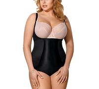 Gorsenia K148 Sanremo Shapewear Body Dame Figurbetonend Unterwäsche EU, Schwarz,4XL