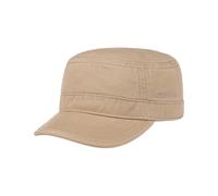 Stetson Gosper Army Cap Military Style Baumwollcap Kappe Urbancap Armycap (XXL/62-63 - Dunkelbeige)