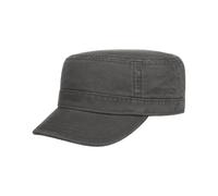 Stetson Gosper Army Cap Urban aus Baumwolle Militärcap mit UV-Schutz 40 Damen Herren Sommer Winter dunkelgrau M (56-57 cm)