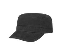 Stetson Army Cap mit UV-Schutz 40+ aus Baumwolle Schwarz, 61/XL