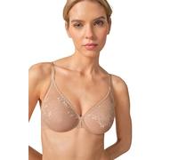 Gossard Damen Glossies Lace Sheer Bra Geformter BH, Halbtransparent, beige, 75E