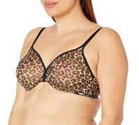 Gossard Damen Glossies Leopard geformter, transparenter Bügel BH, (Tierdruck), 32D, 1 Stück, Durchsichtig, Braun (Tiermuster), 70D