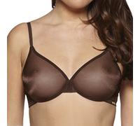 Gossard Damen Glossies Sheer Moulded Bra BH, Durchsichtig, Braun (Rich Brown), 80C