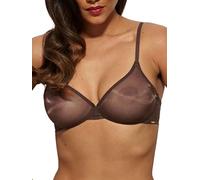 Gossard Damen Glossies Sheer Moulded Bra BH, Durchsichtig, Rich Brown, 75DD