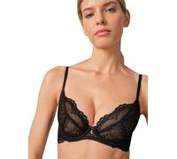Gossard Damen Superboost Lace Padded Plunge Bra BH, Durchsichtig, Schwarz, 70C