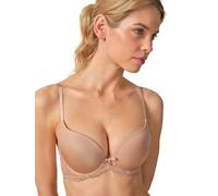 Gossard Damen Superboost Lace Padded Plunge Bra BH, Undurchsichtige, Beige (Nude), 85D