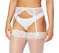 Gossard Damen Superboost Lace Suspender Gürtel, Halbtransparent, Weiß (White), X-Small (Herstellergröße: XS)