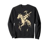 Goth Cowboy Skelett spielt Gitarre Rodeo Western Gothic Sweatshirt
