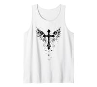 Goth Girl Engel Gothic Kreuz Emo Grunge Ästhetik Tank Top