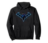Gotham Knights Nightwing Knight Symbol Pullover Hoodie, Unisex für Erwachsene, Schwarz, XXL