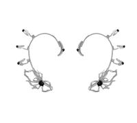 Gothic Brown Recluse verstellbare Ohrmanschette, nicht durchdringender Schmuck für Frauen, Punk Party und Festival Accessoires, künstlerische Spinnen Ohrclip