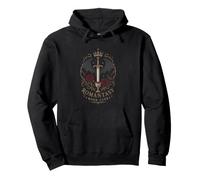 Gothic Fantasy Romance Reader Krone Schwert Rabe Rosen Pullover Hoodie