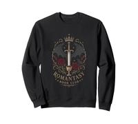 Gothic Fantasy Romance Reader Krone Schwert Rabe Rosen Sweatshirt