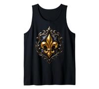 Gothic Fleur-De-Lis mit dekorativem Rahmen Tank Top