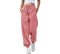 Gothic Hose Damen Schwarz -Punk Hose Damen Jogginghose Damen Lang High Waist Sport Yoga Hosen Retro Haremshosen Baggy Laufhose mit Totenkopf Print Track Pants Streetwear Party Halloween Kostüm