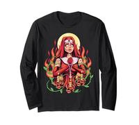 Gothic Nun Sister of Evil Satanic Occult Devil Nun Goth Girl Langarmshirt