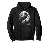 Gothic Rabe Grunge Aesthetic Dark Wave Krähe Ravencore Mond Pullover Hoodie