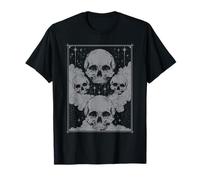 Gothic Schädel Hexe Okkult Magie Mystisch Mond Horror Dunkel T-Shirt