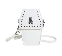 Gothic Tasche Halloween Umhängetasche Sargförmige Tasche Vielseitige Trendige Tasche Für Mädchen Frauen Kleine Handytasche Nieten Handtasche