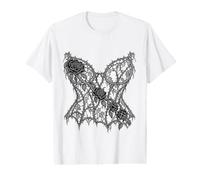 Gothic Thorn Rose Korsett, Dessous, grafisches florales Spitzenmuster Preisgünstiges Grafik-T-Shirt